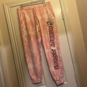 Mickey Mouse Pink TieDye Jogger Sweatpants